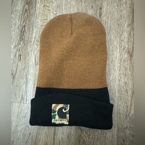 Carhartt Two-Tone Brown and Black Beanie